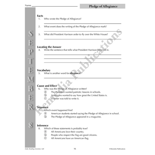 Daily Reading Activities (3-Book set)