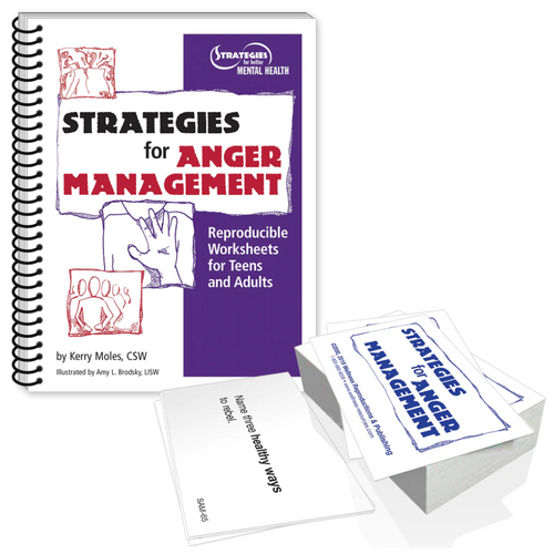 Strategies for Anger Management Workbook & Cards Set