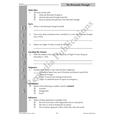 Daily Reading Activities (3-Book set)