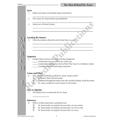 Daily Reading Activities (3-Book set)