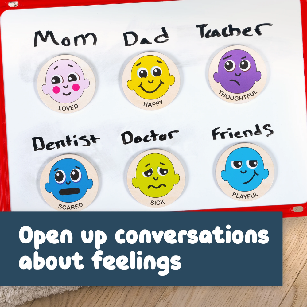 Emotions Wooden Magnets