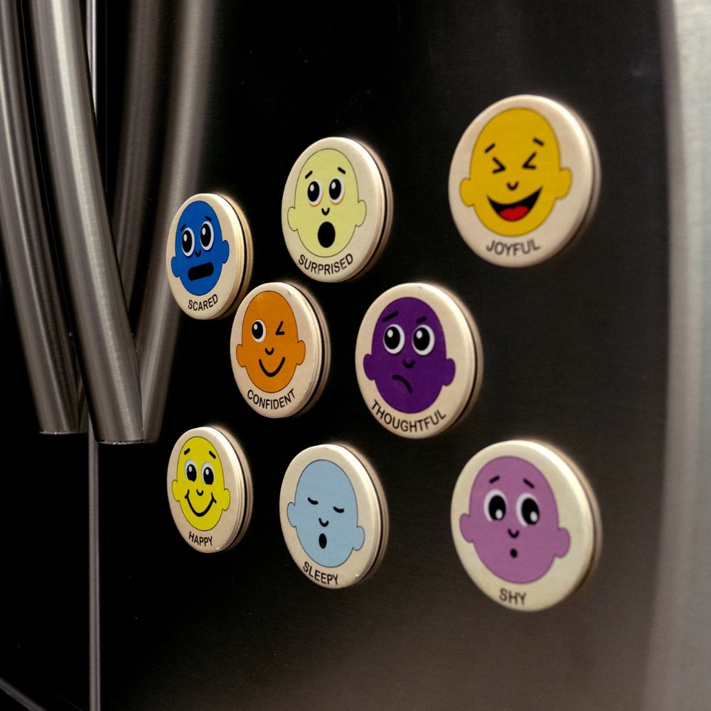 Emotions Wooden Magnets