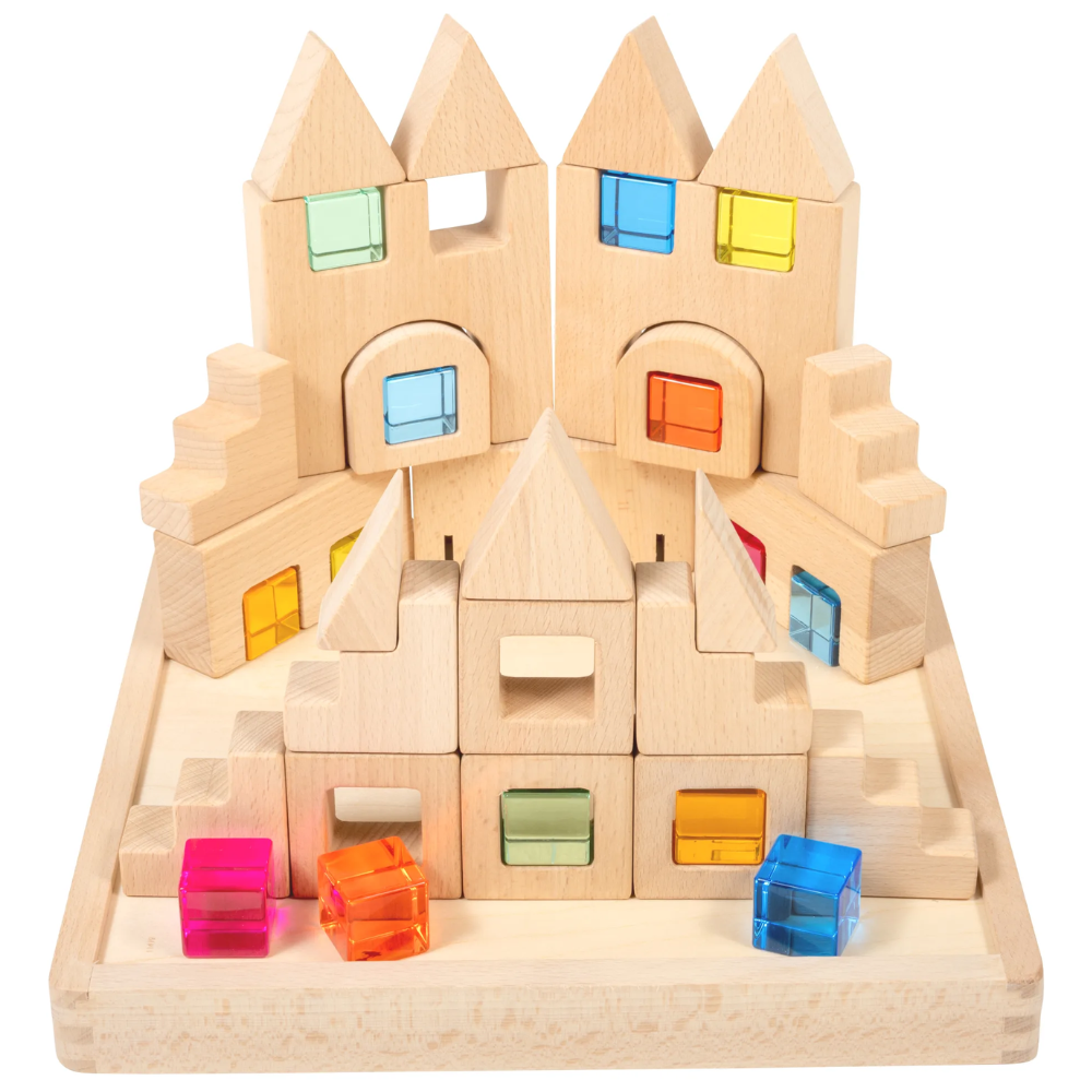 Wooden Building Gem Blocks