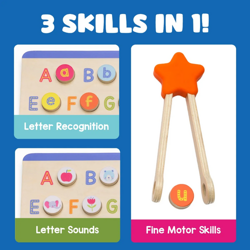 ABCs & Letter Sounds Wooden Puzzle
