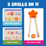ABCs & Letter Sounds Wooden Puzzle