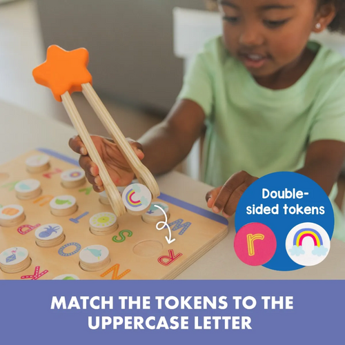 ABCs & Letter Sounds Wooden Puzzle