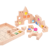 Wooden Building Gem Blocks