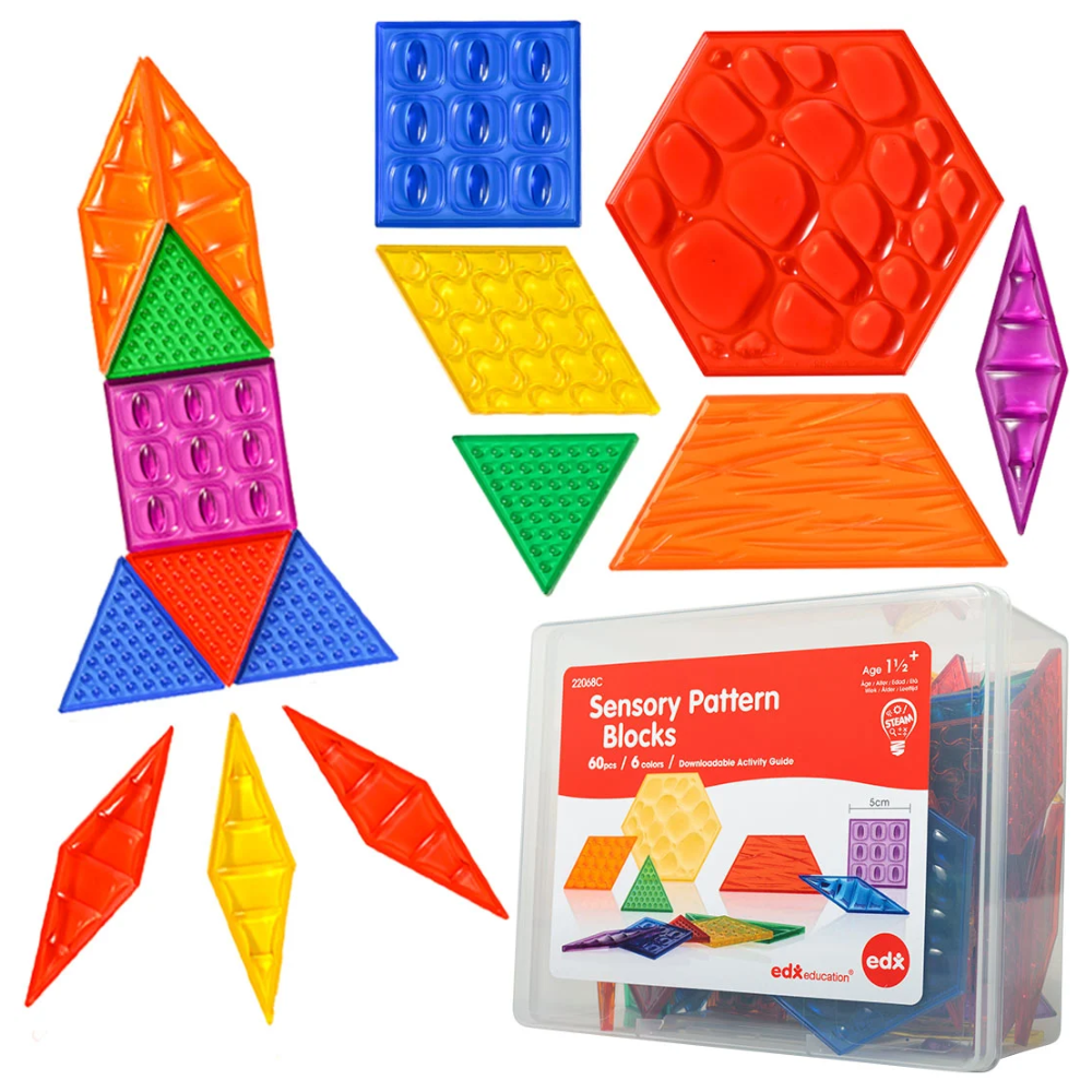 Translucent Sensory Pattern Blocks