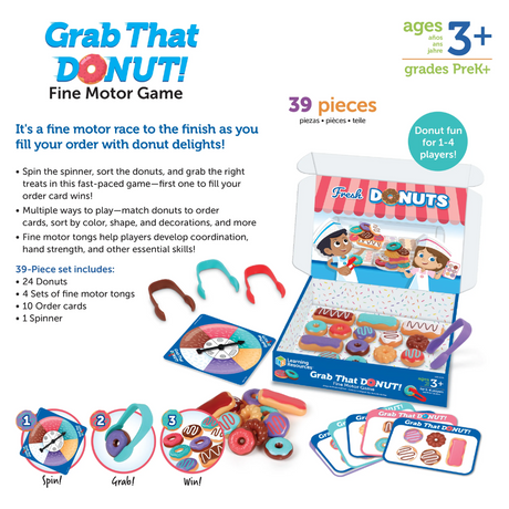Grab That Donut! Fine Motor Game