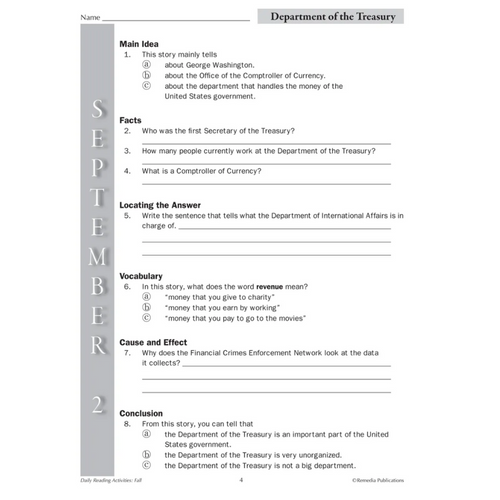 Daily Reading Activities (3-Book set)