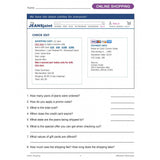 Online Shopping Life Skills Worksheet Sample