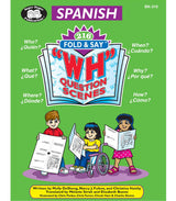 Fold & Say "WH" Questions Spanish Version