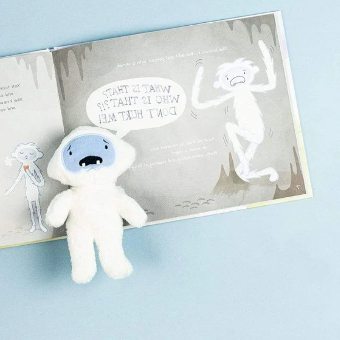 The Feels book with stuffed animal