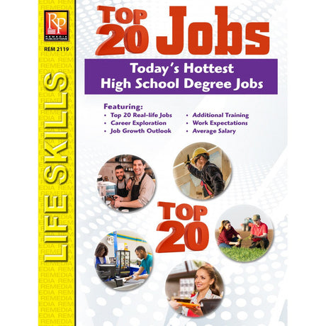 Top 20 High School Degree Jobs Life Skills Workbook