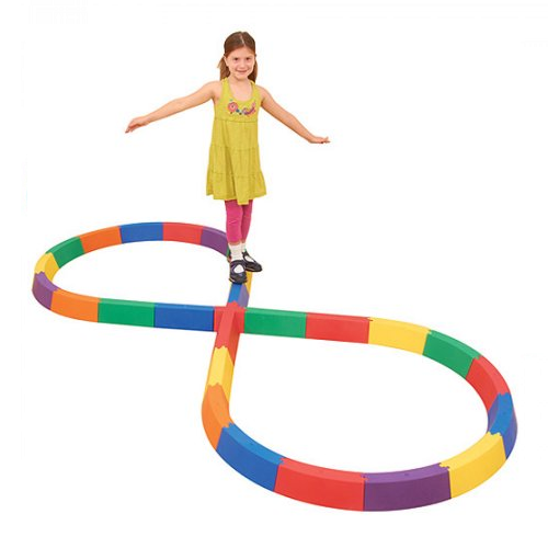 Figure Eight Balance Beam Set - great for building balance, gross motor coordination, and outdoor play.