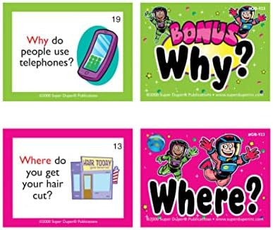 "Wh" Question Blast-Off Game sample cards