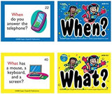 "Wh" Question Blast-Off Game sample cards