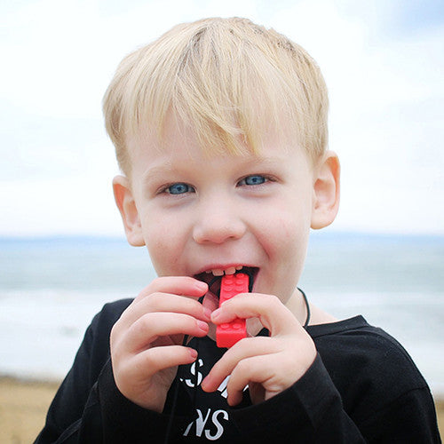 Brick Stick Textured Chew Necklace