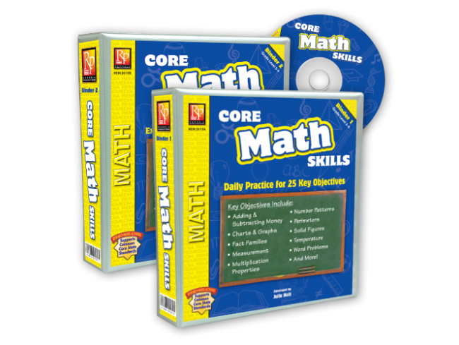 Comprehensive Math Collection Professional Kit Core Math Skills 2 Binder Set: Curriculum – Autism Homeschool Resources