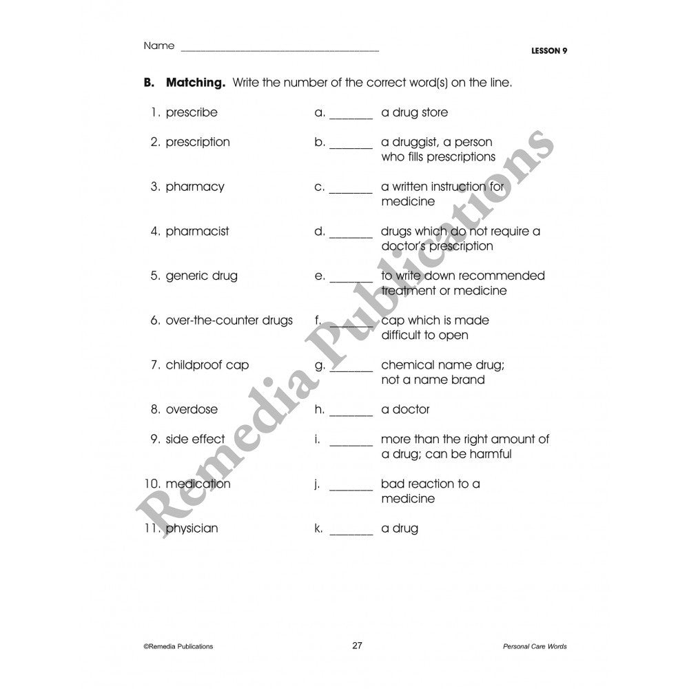 Life-Skill Lessons Workbook Series